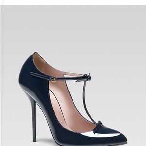 Gucci Beverly patent leather t-strap